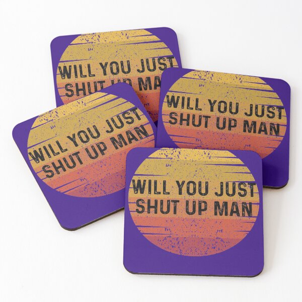 Item preview, Will you just shut up man? Retro Vintage Joe Biden Quote  designed and sold by Sarah38.