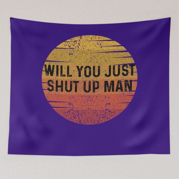 Item preview, Will you just shut up man? Retro Vintage Joe Biden Quote  designed and sold by Sarah38.