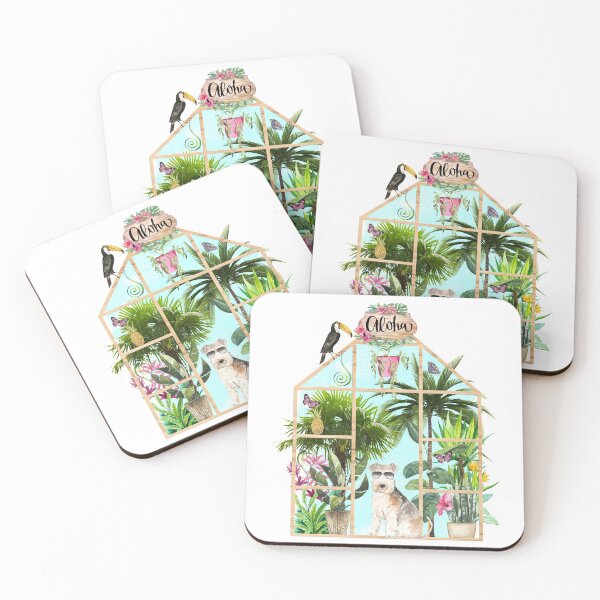 Item preview, Tropical Summerhouse - Lakeland Terrier designed and sold by Amanda-Lakey.