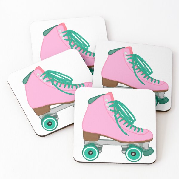 Item preview, Pink and Green Rollerskate Pastel designed and sold by Serinah Williams.