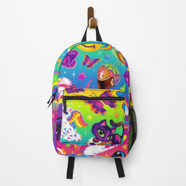 Lisa Frank rainbow mixed character pattern Backpack
