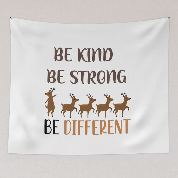 Item preview, Be kind be strong be different  designed and sold by Designhub14.