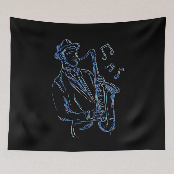 Item preview, Man Playing Saxophone  designed and sold by bestshirtdesign.