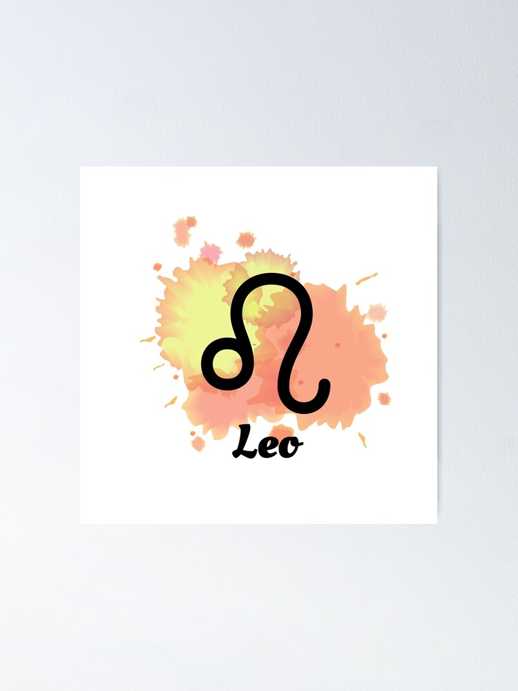 "Leo Zodiac Sign" Poster by artsykreations Redbubble