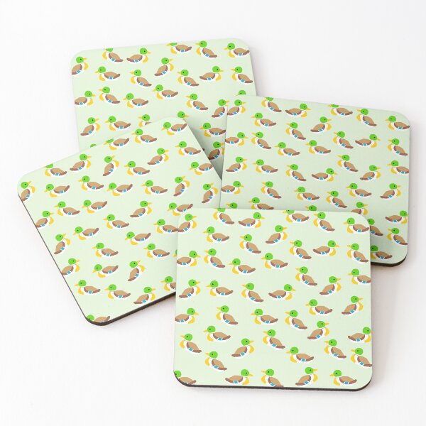 Item preview, Cute Ducks Print on Green Background designed and sold by kapotka.