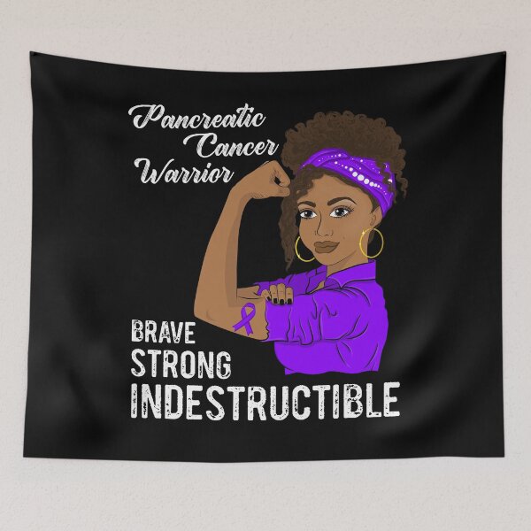 Item preview, Pancreatic Cancer Warrior Indestructible Survivor Awareness designed and sold by ZNOVANNA.