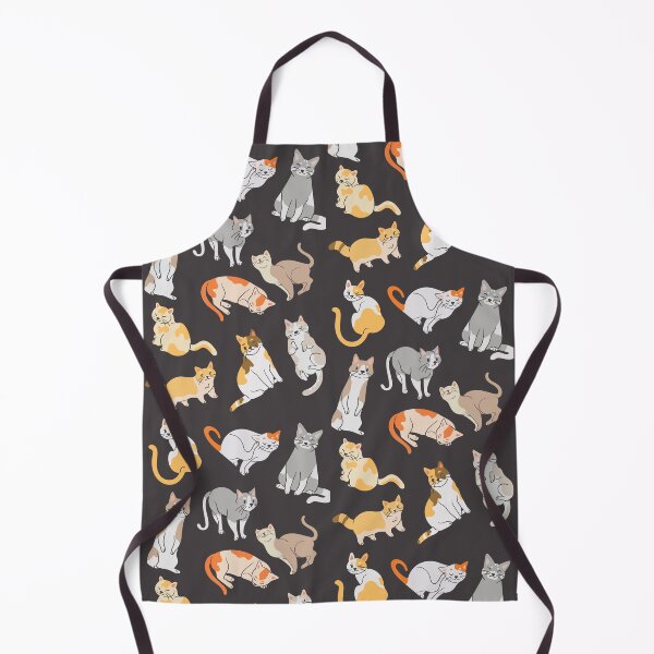 Item preview, Mixed Cute Cat Pattern On Brown Background designed and sold by Moodyandmellow.
