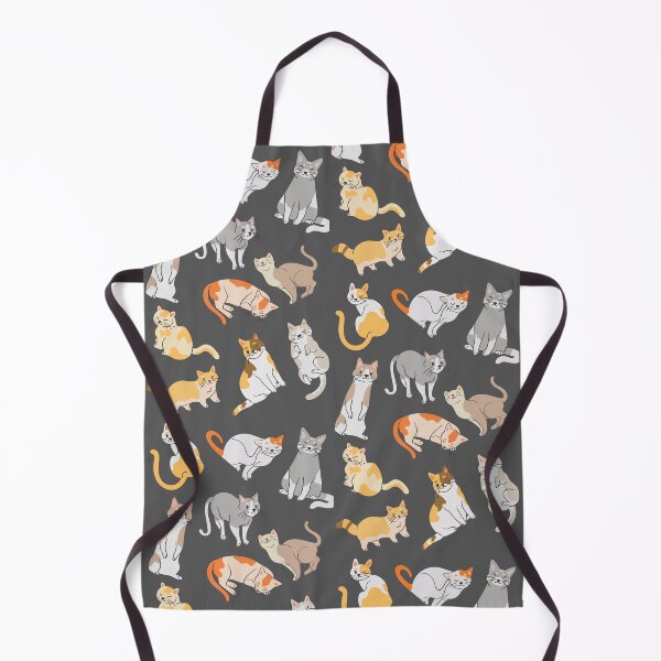Item preview,  Mixed Cute Cat Pattern On Grey Background designed and sold by Moodyandmellow.