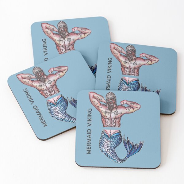 Item preview, MERMAID VIKING by FrankenDuo sky blue designed and sold by FrankenDuo.