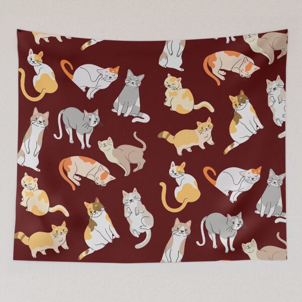 Item preview, Mixed Cute Cat Pattern For Cat Lovers designed and sold by Moodyandmellow.