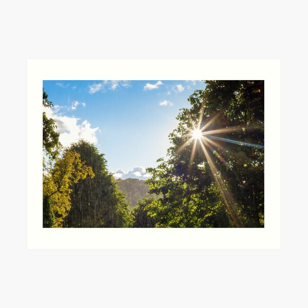 Sunshine and rain Art Print