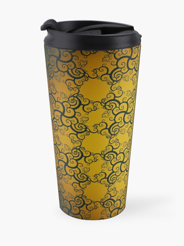 Alternate view of Swirl Damask Travel Mug