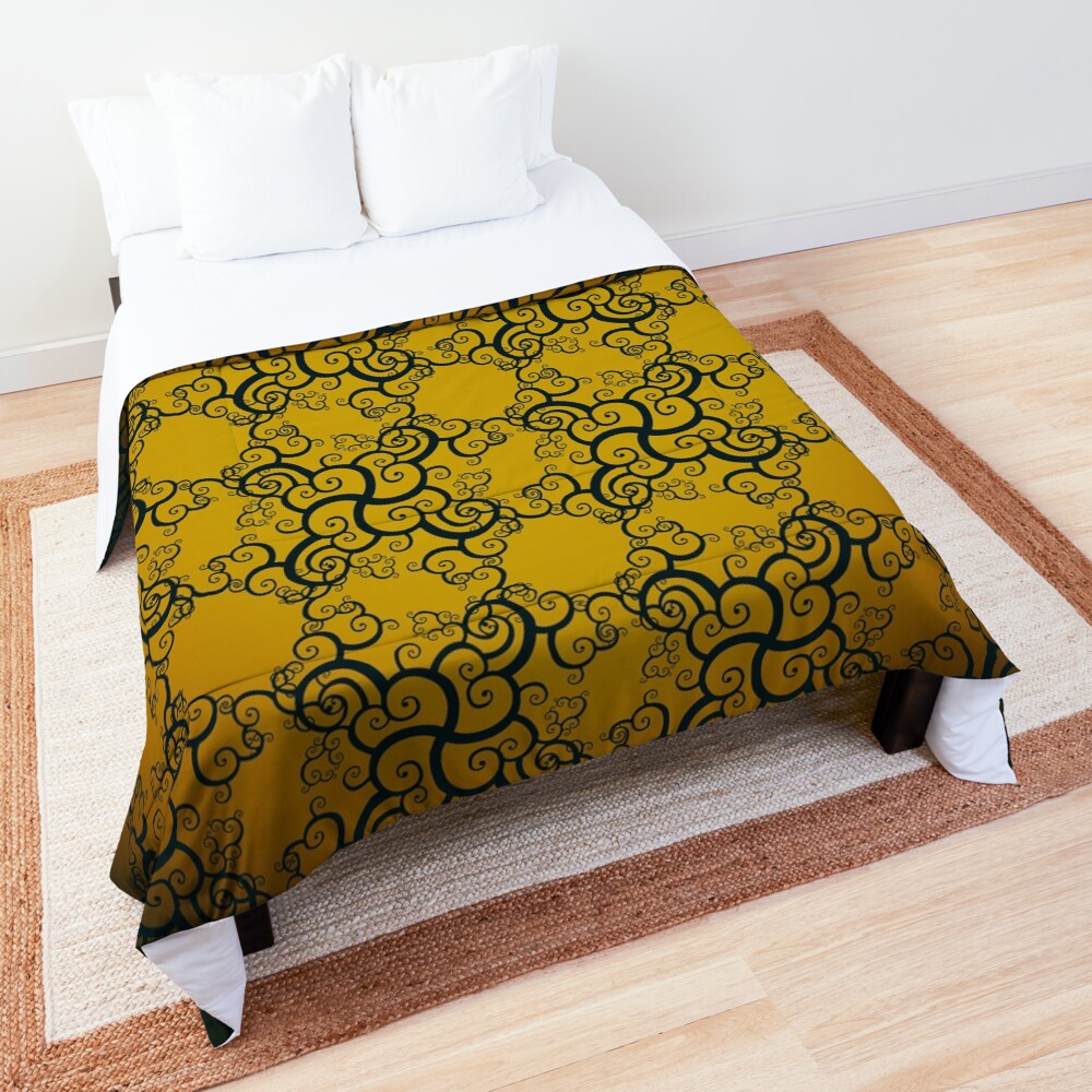 Swirl Damask Comforter