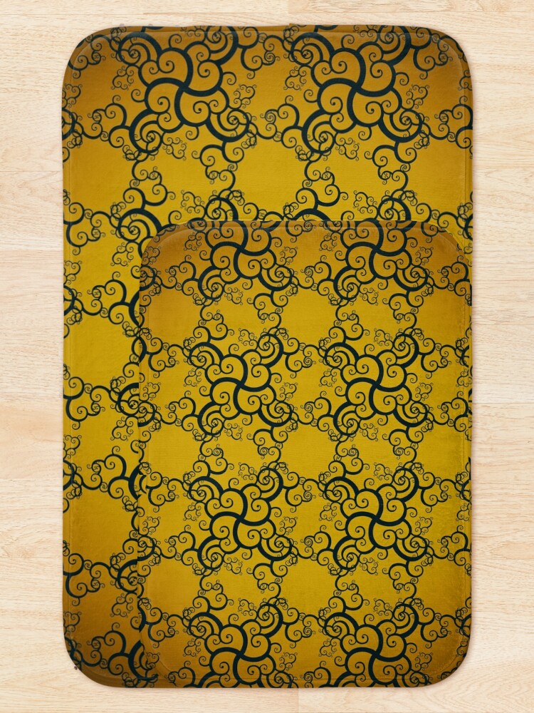 Alternate view of Swirl Damask Bath Mat