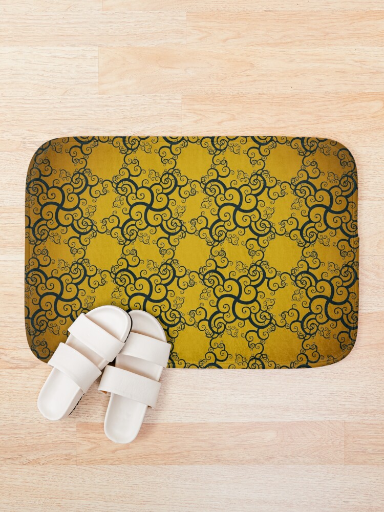 Alternate view of Swirl Damask Bath Mat