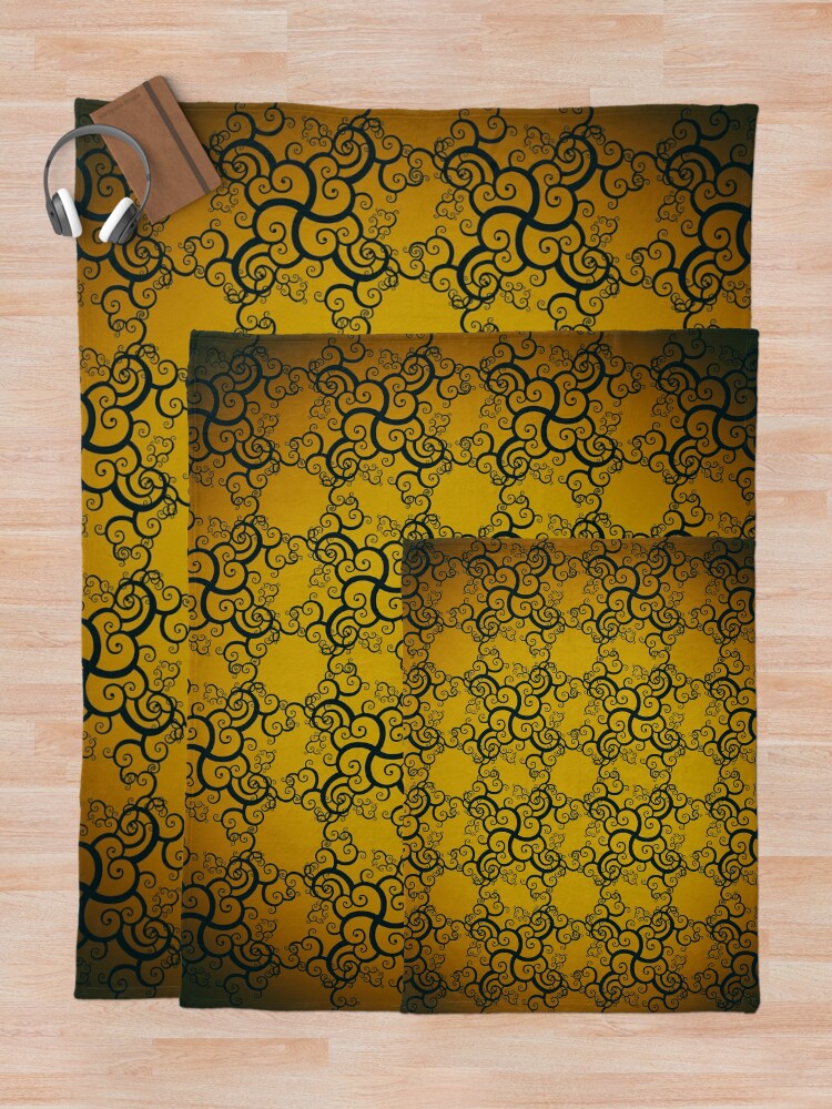 Alternate view of Swirl Damask Throw Blanket