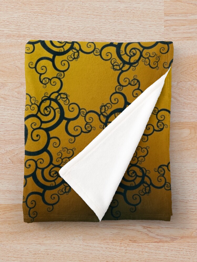 Alternate view of Swirl Damask Throw Blanket