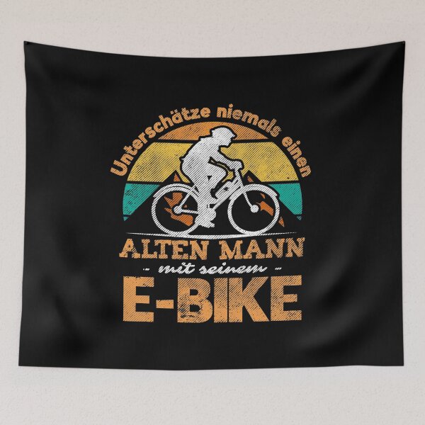 Item preview, Old Man E-Bike MountainBiker Men Gift  designed and sold by 2blackcherries.