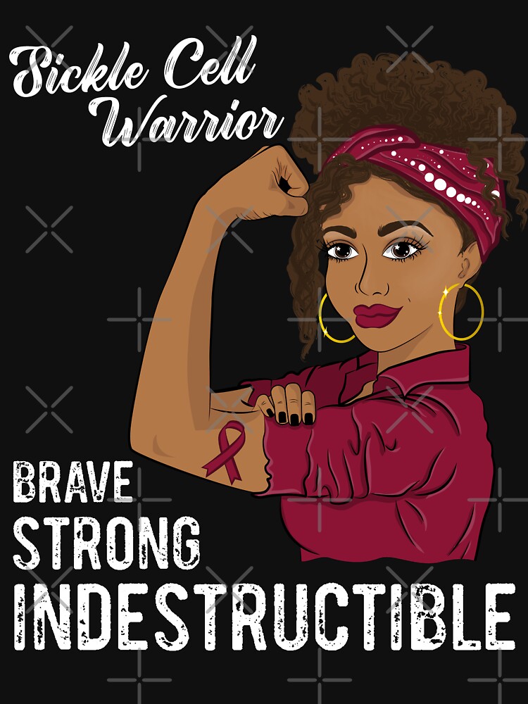 Sickle Cell Warrior Indestructible Survivor Awareness T Shirt For Sale By Znovanna Redbubble