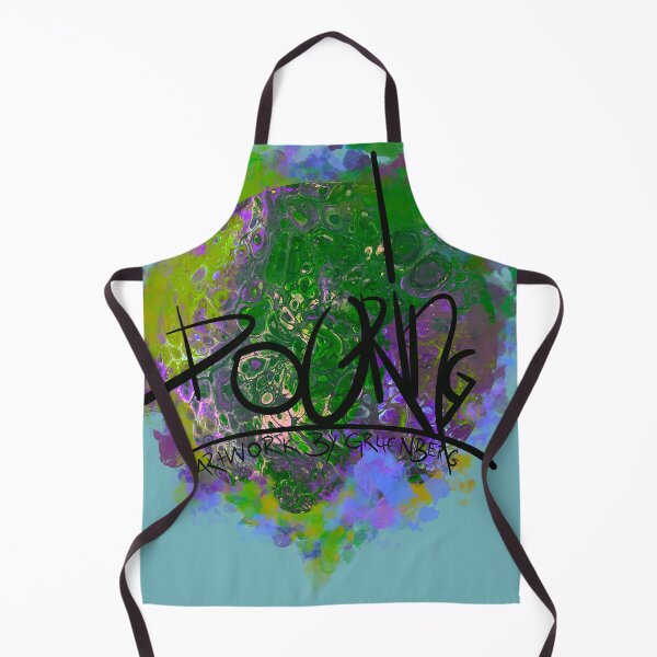 Item preview, Pouring Passion - Artwork by Gruenbergpouring - green and purple designed and sold by emm-j.