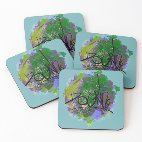 Item preview, Pouring Passion - Artwork by Gruenbergpouring - green and purple designed and sold by emm-j.