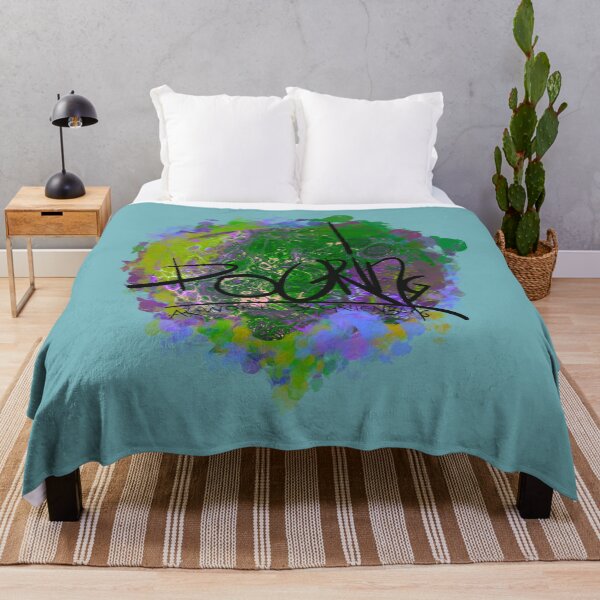 Item preview, Pouring Passion - Artwork by Gruenbergpouring - green and purple designed and sold by emm-j.
