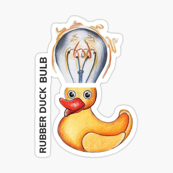 RUBBER DUCK BULB by FrankenDuo Sticker