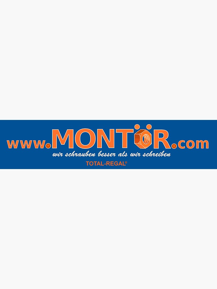 Thumbnail 3 of 3, Sticker, www.Montör.com designed and sold by TotalRegal.