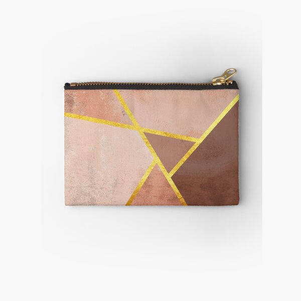 Item preview, Geometric marble print, color blocking brown designed and sold by ColorsHappiness.