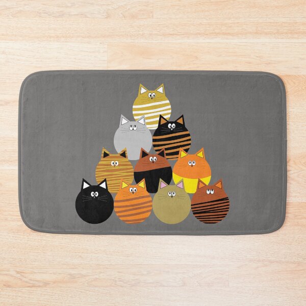 Item preview, Pyramid Of Kitty Cats designed and sold by RhubarbMyrtle.