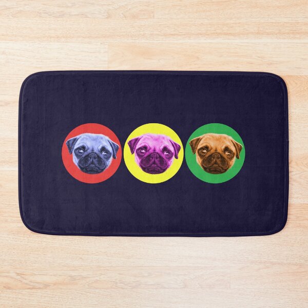 Item preview, Pop Art Pug Trio designed and sold by brodyquixote.