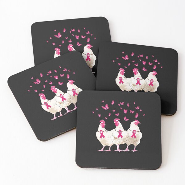 Item preview, Chicken And Butterfly Breast Cancer Awareness Pink Ribbon designed and sold by CreativeGift.