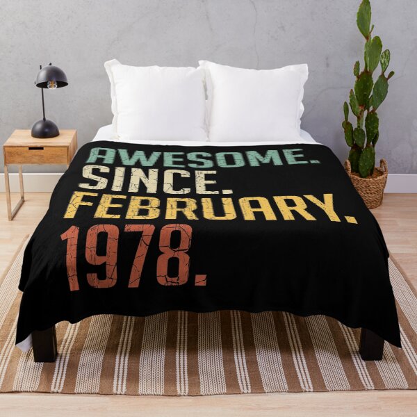 Item preview, Awesome Since February 1978 43rd Birthday Gift 43 Years Old Vintage February 1978 designed and sold by Takatv.