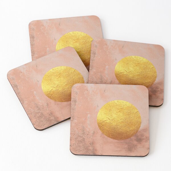 Item preview, Beige concrete texture with golden moon designed and sold by ColorsHappiness.