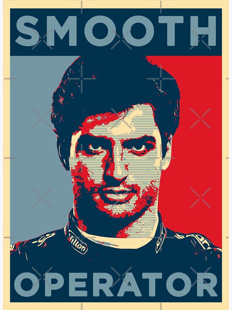 "Carlos Sainz Smooth Operator" Sticker for Sale by leprincefrivole