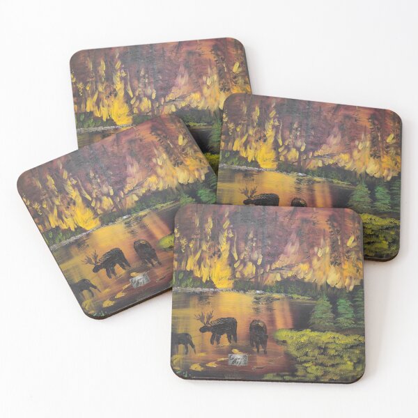 Item preview, Wildfire Wild Fire Forest Trees Water River Nature designed and sold by CiliannArt.