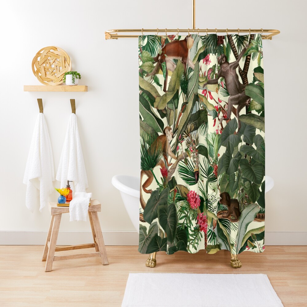 Monkey Forest Shower Curtain