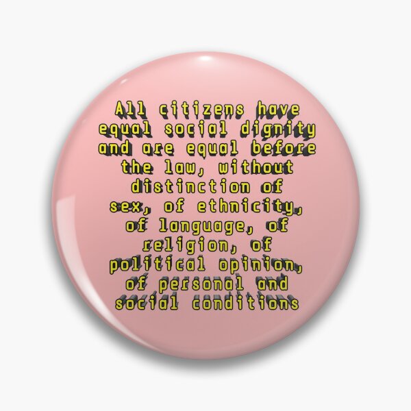 Item preview, Article 3 of Italian Constitution 020 designed and sold by ITALY-Roselli-.
