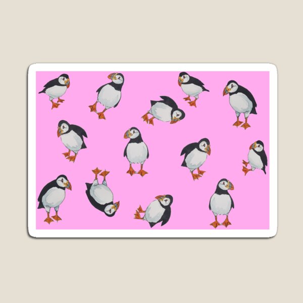 Item preview, Perfectly Perfect Puffins in Pink! designed and sold by TTWG.