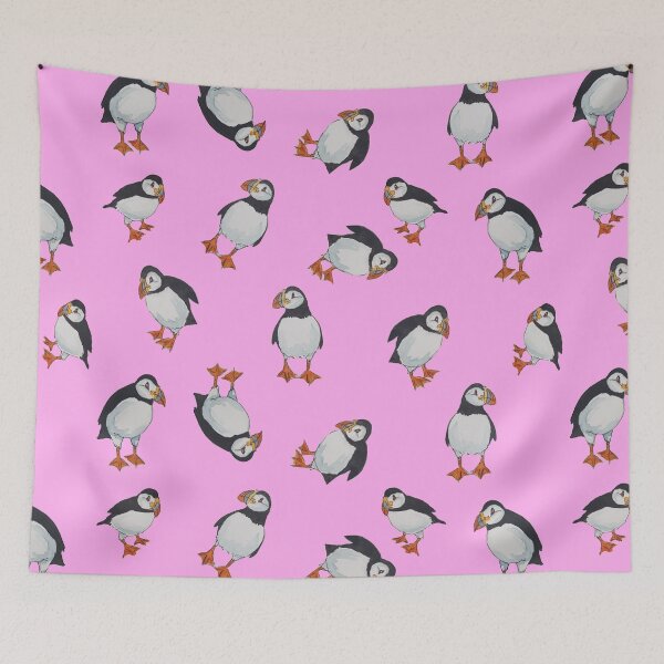 Item preview, Perfectly Perfect Puffins in Pink! designed and sold by TTWG.