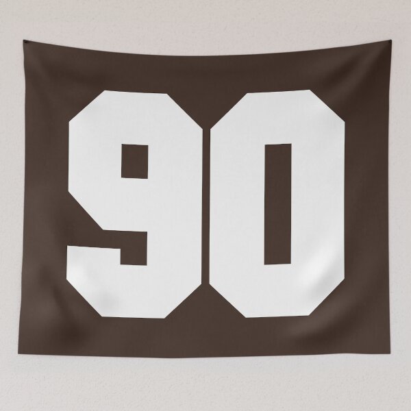 Item preview, 90 Number Cleveland Sports Ninety Brown Jersey designed and sold by HelloFromAja.