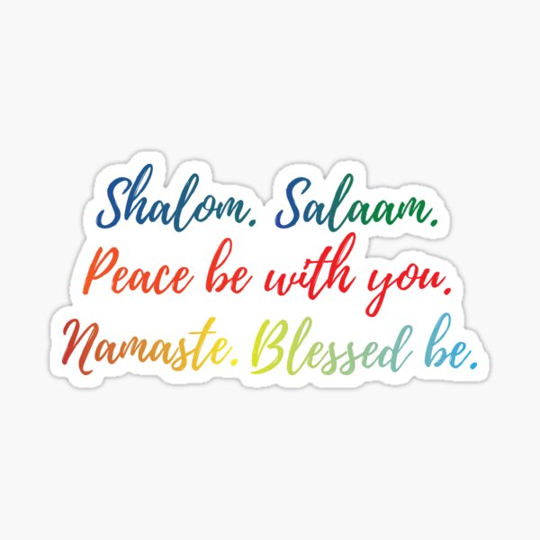 Peace, world peace. Sticker