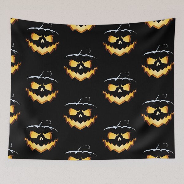 Item preview, Funny Jack-O-Lantern Halloween Pumpkin Face designed and sold by chris-ellis-art.