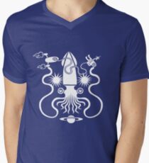 Gargantuan Space Squid Danger Imminent Men's V-Neck T-Shirt