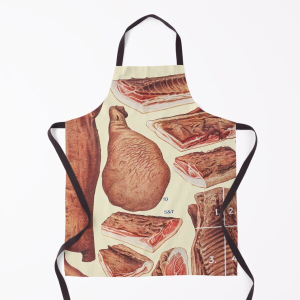 Item preview, Bacon and Ham chart - Classic Mrs Beetons cook book artwork designed and sold by Vintage Designs +.