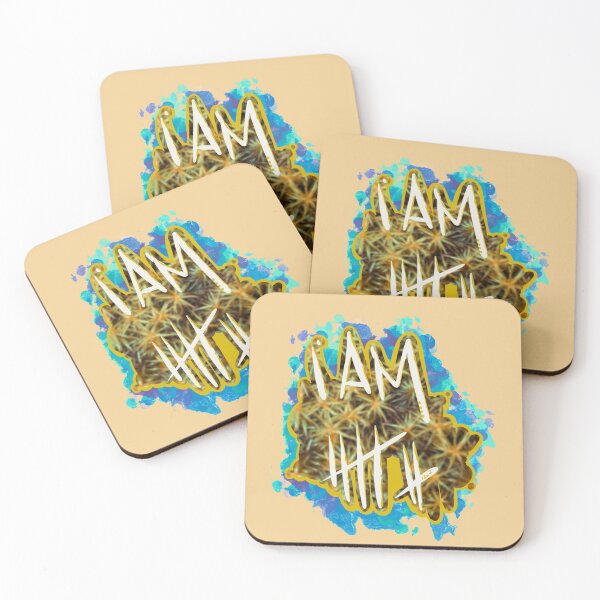 Item preview, 7th birthday I'm 7 for children in abstract ocher / blue with plants designed and sold by emm-j.