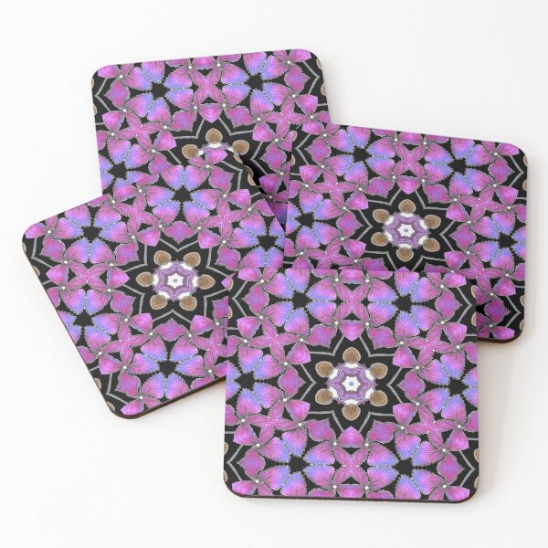 Artikelvorschau, Flieder tanzen Blue Tile Butterfly Kaleidoscope 3 entworfen und verkauft von ZenArt-Fern.
