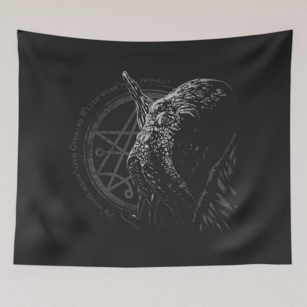Item preview, Dread Cthulhu - Chant - Black and White Lovecraft  designed and sold by zachholmbergart.