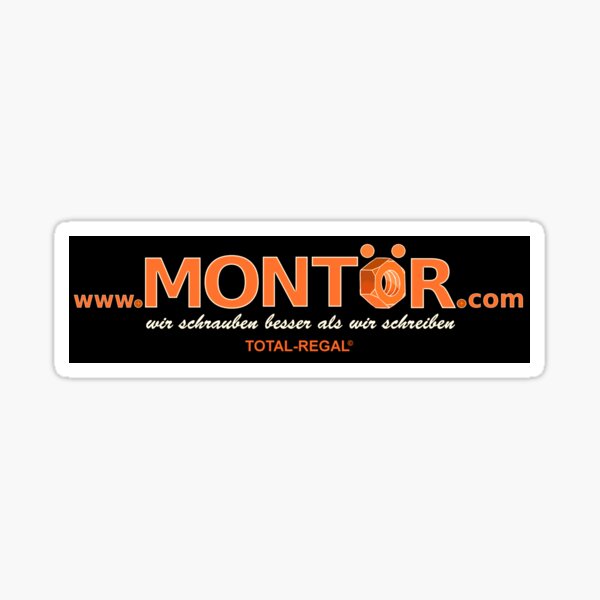 www.Montör.com (black) Sticker
