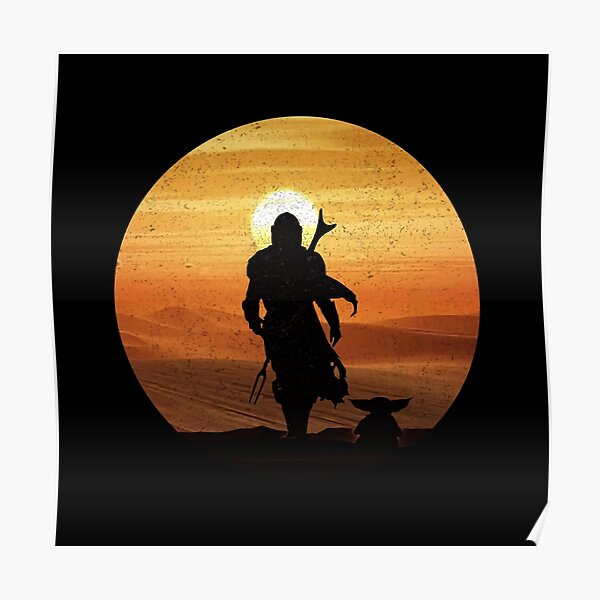 Mandos Babys Inspired Silhouette Poster